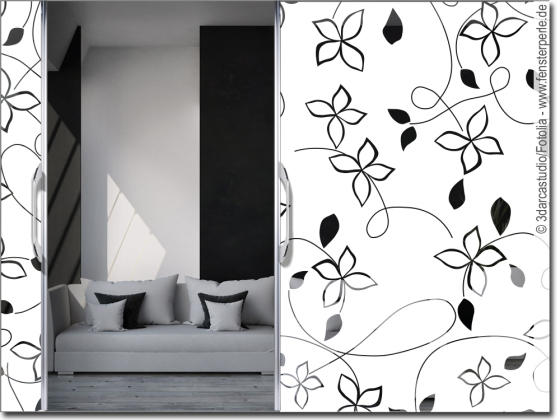 Preview: Sichtschutzfolie Blütenzauber