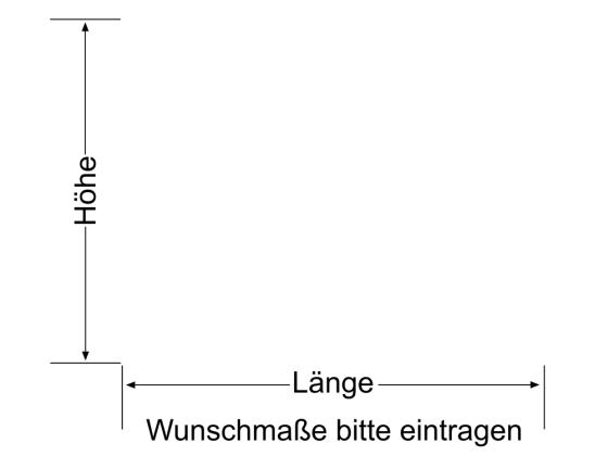 Preview: Milchglasfolie Streifen 10/1 - Ansicht Farbauswahl und Anleitung zur Größenberechnung