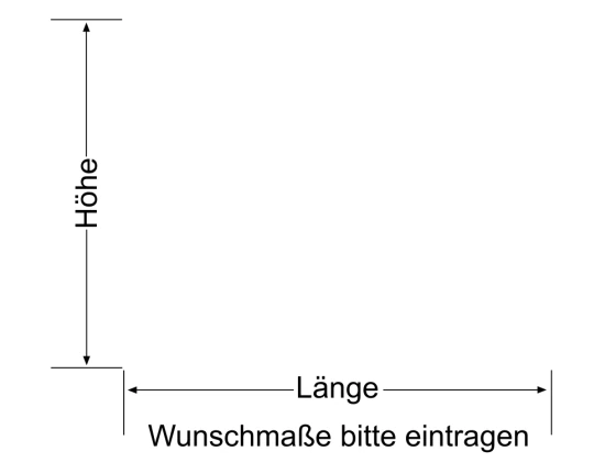 Milchglasfolie Streifen 10/1 - Ansicht Farbauswahl und Anleitung zur Größenberechnung