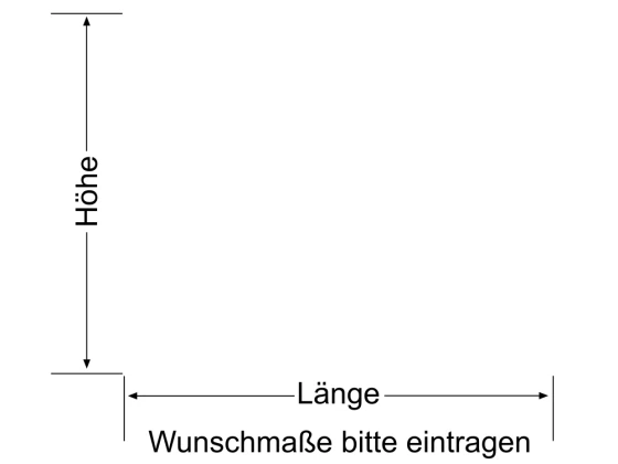 Milchglasfolie Streifen 3/0,5 cm - Ansicht Farbauswahl und Anleitung zur Größenberechnung