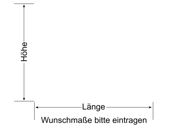 Milchglasfolie Streifen 3/3 - Ansicht Farbauswahl und Anleitung zur Größenberechnung