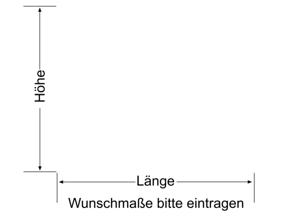 Milchglasfolie Streifen 5/1 - Ansicht Farbauswahl und Anleitung zur Größenberechnung
