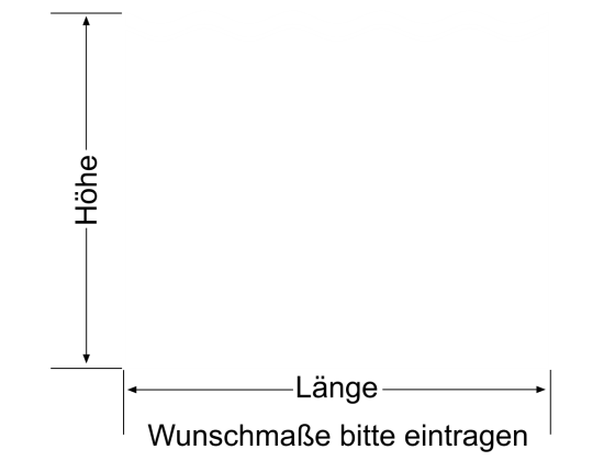 Preview: Milchglasfolie Wellen 5/1 - Ansicht Farbauswahl und Anleitung zur Größenberechnung