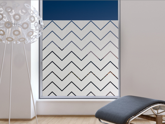 Preview: Milchglasfolie Zickzackmuster 10/1