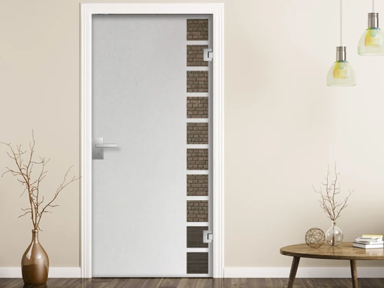 Milchglasfolie Viereck auf Zimmertür