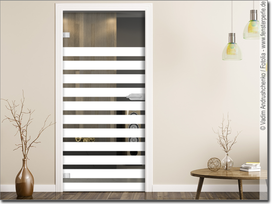 Preview: Glastürfolie Streifen 10/5 cm