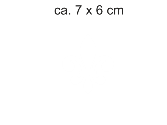 Preview: Fensterfolie in Musselinglas Optik Lilie