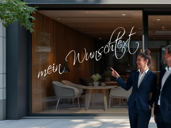 Personalisierte Schaufensterbeschriftung | 2