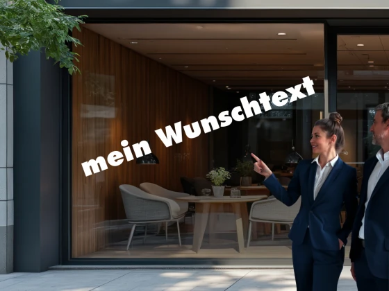 Personalisierte Schaufensterbeschriftung | 24
