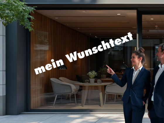 Preview: Personalisierte Schaufensterbeschriftung | 24