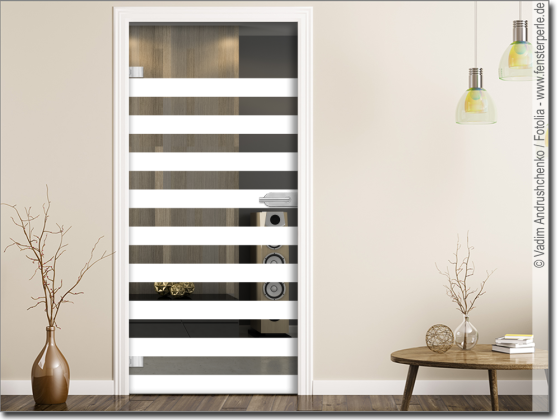 Preview: Glastürfolie Streifen 10/10 cm