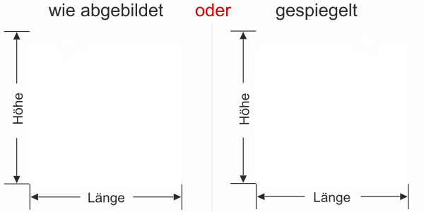 Preview: Milchglasfolie als moderner Sichtschutz - Ansicht Ausrichtung und Farbauswahl