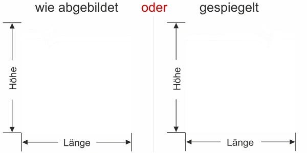 Milchglasfolie als moderner Sichtschutz - Ansicht Ausrichtung und Farbauswahl