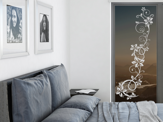 Glasdesign Aufkleber Rankenpracht