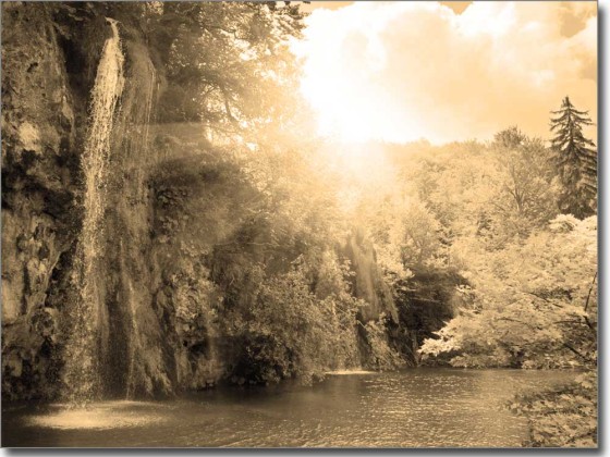 Preview: Fensterbild Wasserfall