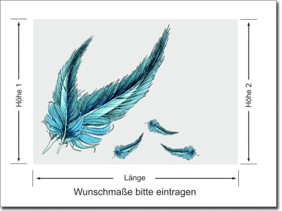 Preview: Sichtschutz Milchglasfolie Feder