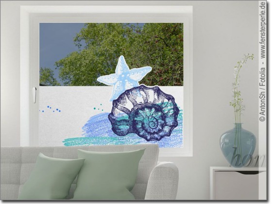 Preview: Sichtschutz Milchglasfolie Meer