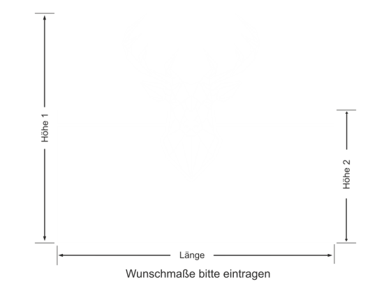 Preview: Sichtschutzfolie Polygon Hirsch