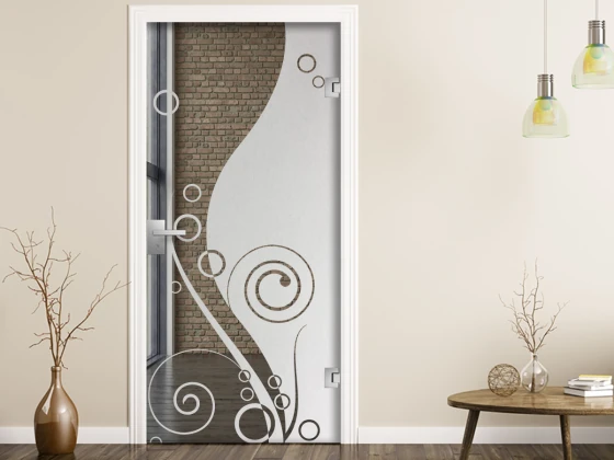 Blickdichte Glasfolie Glasornament Modern