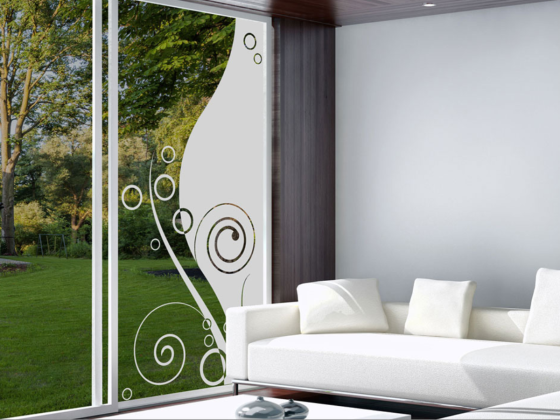 Preview: Glasfolie Glasornament Modern