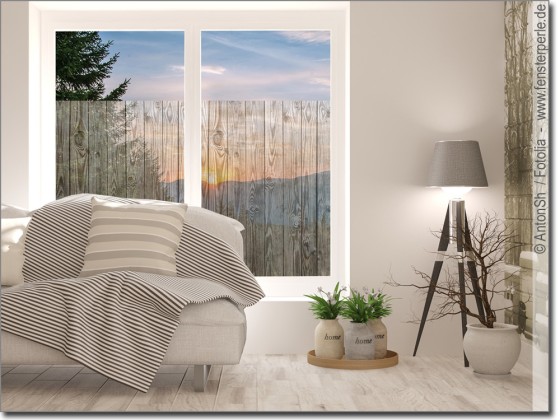 Preview: Fotofolie mit Holzdekor