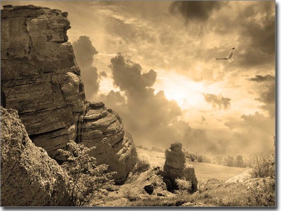 Preview: Glasprint Berg Blick Preview: Glasprint Berg Blick