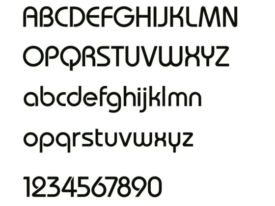 Fensteraufkleber Praxis - Ansicht Alphabet 1.Zeile