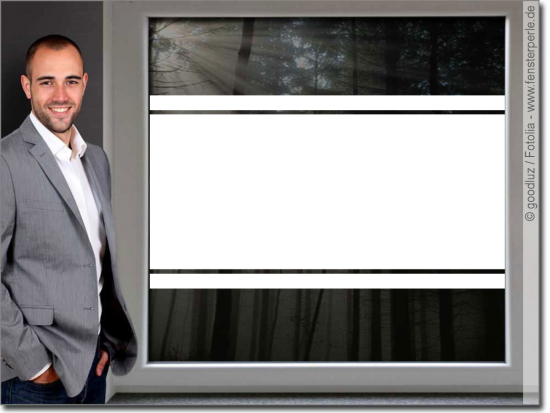 Preview: Sichtschutz Verlängerung zwei Streifen