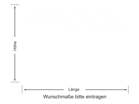 Preview: Milchglasfolie Bergpanorama und Wald
