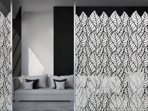 Sichtschutzfolie Blätter