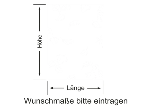 Sichtschutzfolie Blätter - Ansicht Farbauswahl