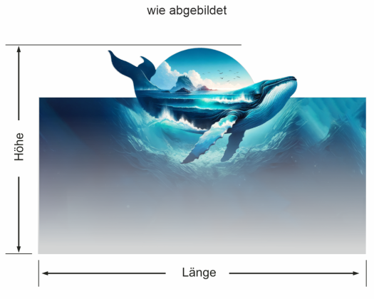 Preview: Sichtschutzfolie Blauwal Preview: Sichtschutzfolie Blauwal