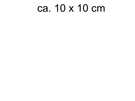 Preview: Sichtschutzfolie Blütenzauber - Ansicht Größeninformation und Farbauswahl
