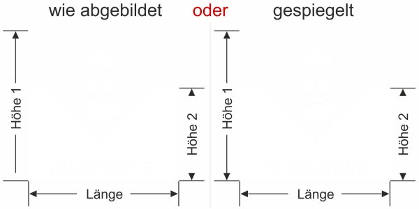 Sichtschutzfolie Gewerbe Barbershop - Ansicht Ausrichtung mit Farbauswahl