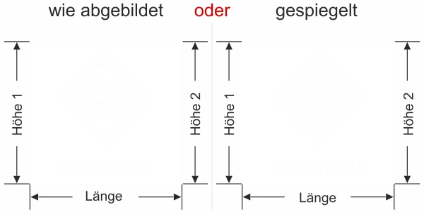 Sichtschutzfolie Gewerbe Barbershop - Ansicht Ausrichtung mit Farbauswahl