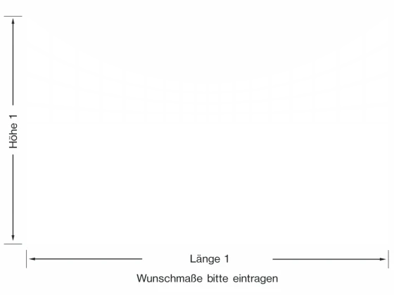 Sichtschutzfolie Gewerbe Kachelmuster - Ansicht Farbauswahl und Anleitung zur Größenberechnung