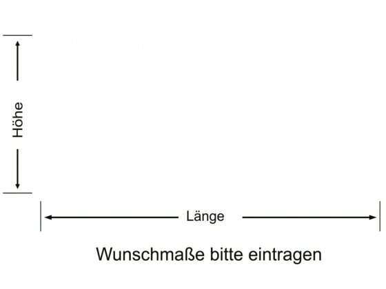 Sichtschutzfolie Gewerbe Kreisdekor - Ansicht Farbauswahl und Anleitung zur Größenberechnung
