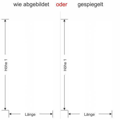 Preview: Sichtschutzfolie Gewerbe Kreisdesig - Ansicht Farbauswahl und Anleitung zur Größenberechnung