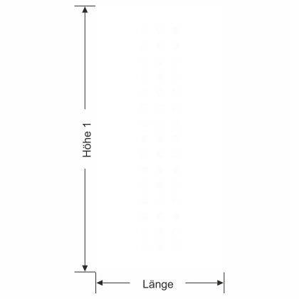 Sichtschutzfolie Gewerbe Kreise - Ansicht Farbauswahl und Anleitung zur Größenberechnung