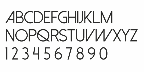 Sichtschutzfolie Gewerbe Kosmetikstudio - Ansicht Alphabet 1.Zeile