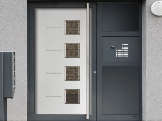 Sichtschutzfolie Gewerbe Quadratdesign