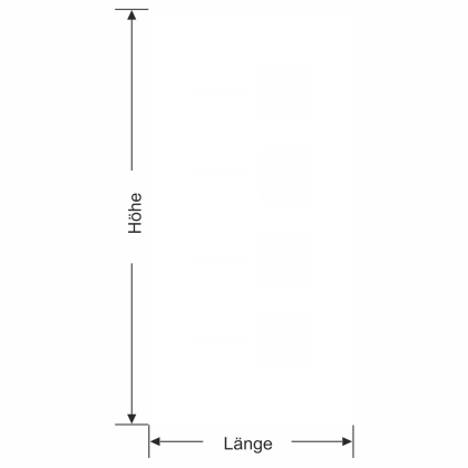 Preview: Sichtschutzfolie Gewerbe Quadratdesign - Ansicht Farbauswahl, Ausrichtung und Anleitung zur Größenberechnung