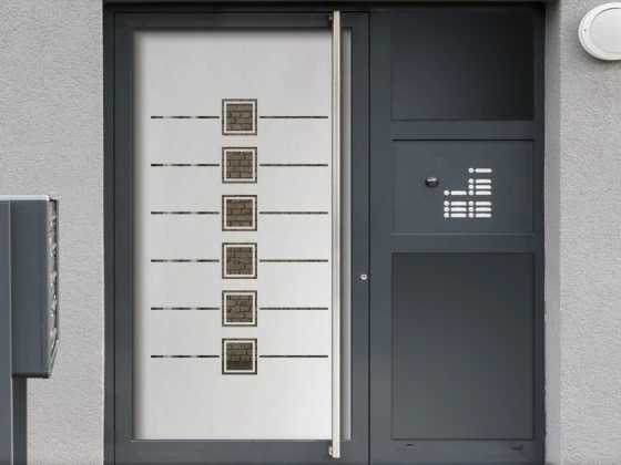 Sichtschutzfolie Gewerbe Quadratmuster