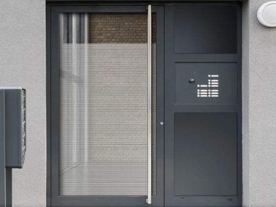 Sichtschutzfolie Gewerbe Streifen 1/0,5