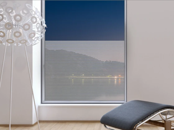 Sichtschutzfolie Gewerbe Streifen 1/0,5