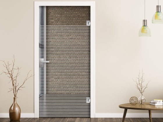 Preview: Sichtschutzfolie Gewerbe Streifen 1/2