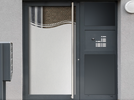 Preview: Sichtschutzfolie Gewerbe Welle Punktverlauf