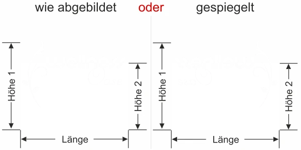 Sichtschutzfolie Gewerbe Wellness Oase - Ansicht Ausrichtung mit Farbauswahl