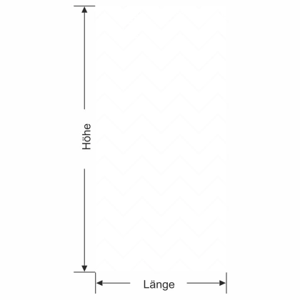 Sichtschutzfolie Gewerbe Zickzackmuster 10/1 - Ansicht Farbauswahl und Anleitung zur Größenberechnung