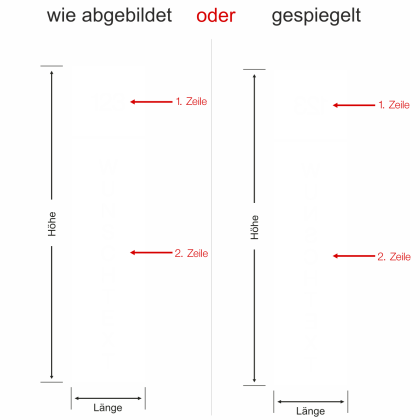 Preview: Sichtschutzfolie Haustür mit Hausnummer und Nachnamen